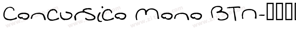 Concursico Mono BTN字体转换